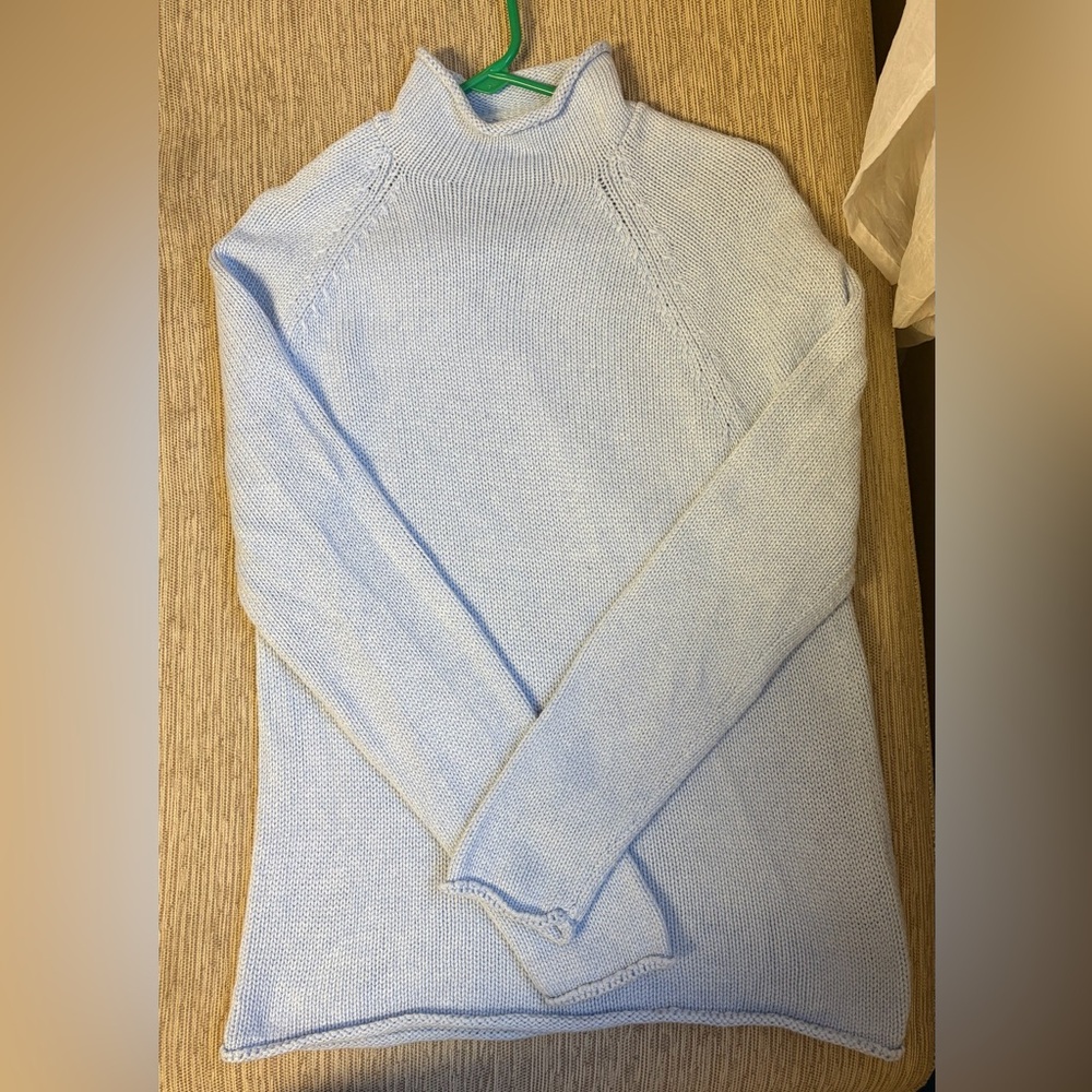 J. Crew Sky Blue rollneck Sweater